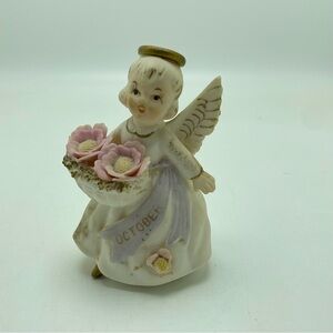 Vintage Lefton Birthday Angel October